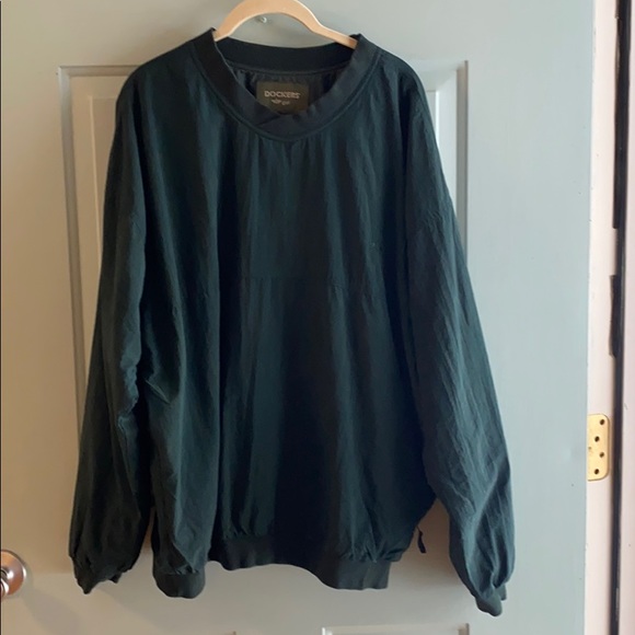Vintage 90s Dockers Golf V Neck Windbreaker - Picture 1 of 3